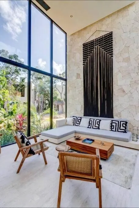 Luxury 3 Bed & Bath Eco-Chic Villa - Private Pool Tulum